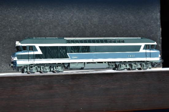 Locomotive Diesel LEMATEC HO CC 65020 Bleu Diesel SNCF - Laiton, Occasion état Neuf